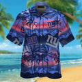 New York Giants Short Sleeve Button Up Tropical - Adult & Kids T-Shirts, Sweatshirts & Hoodies apparel design preview 1