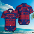 New York Giants Short Sleeve Button Up Tropical - Adult & Kids T-Shirts, Sweatshirts & Hoodies apparel design preview 1