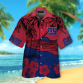 New York Giants Short Sleeve Button Up Tropical - Adult & Kids T-Shirts, Sweatshirts & Hoodies apparel design preview 1