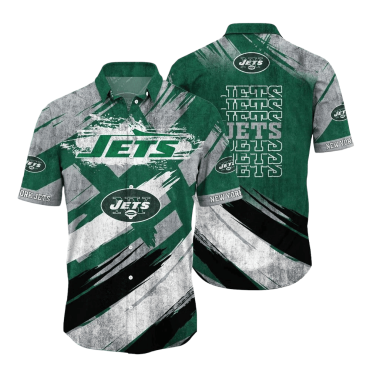 New York Jets Bold Brush Hawaiian - Adult & Kids T-Shirts, Sweatshirts & Hoodies apparel design preview 1