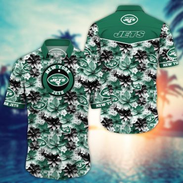 New York Jets Floral Spirit Hawaiian - Adult & Kids T-Shirts, Sweatshirts & Hoodies apparel design preview 1