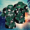 New York Jets Midnight Bloom Hawaiian - Adult & Kids T-Shirts, Sweatshirts & Hoodies apparel design preview 1