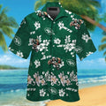 New York Jets Short Sleeve Button Up Tropical - Adult & Kids T-Shirts, Sweatshirts & Hoodies apparel design preview 1