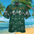 New York Jets Short Sleeve Button Up Tropical - Adult & Kids T-Shirts, Sweatshirts & Hoodies apparel design preview 1