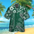 New York Jets Short Sleeve Button Up Tropical - Adult & Kids T-Shirts, Sweatshirts & Hoodies apparel design preview 1