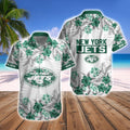 New York Jets Skyline Surf Hawaiian Shorts Fan - Adult & Kids T-Shirts, Sweatshirts & Hoodies apparel design preview 1