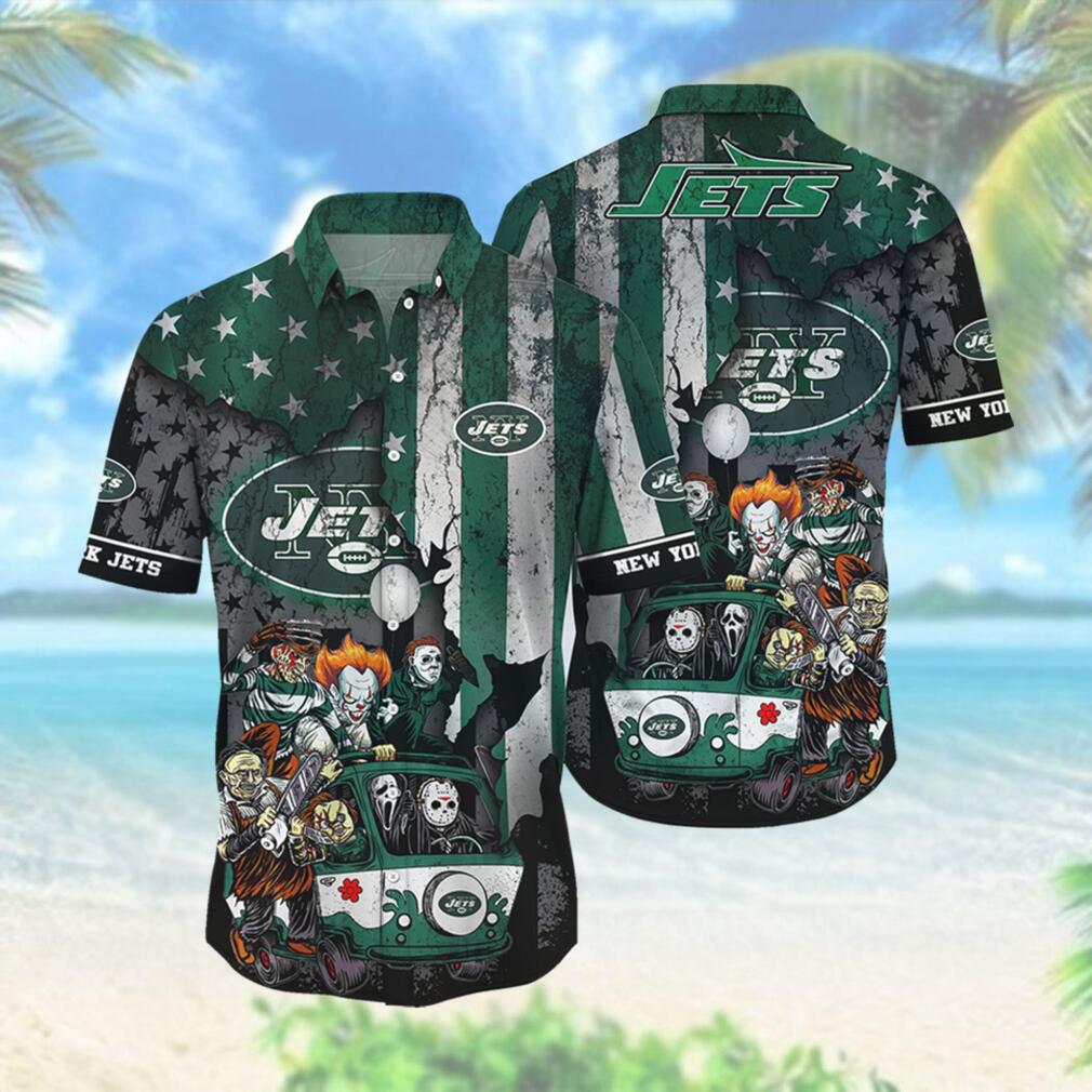 New York Jets Team Design Hawaiian Unique - Adult & Kids T-Shirts, Sweatshirts & Hoodies apparel design preview 1