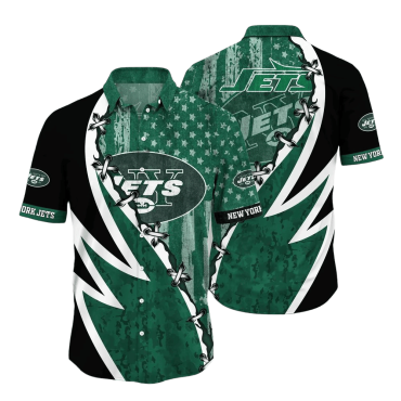 New York Jets Victory Surge Hawaiian - Adult & Kids T-Shirts, Sweatshirts & Hoodies apparel design preview 1