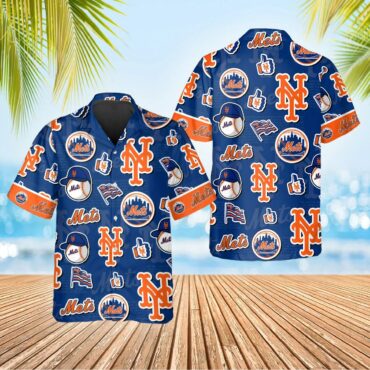 New York Mets Island Adventure Hawaiian - Adult & Kids T-Shirts, Sweatshirts & Hoodies apparel design preview 1