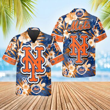 New York Mets Island Breeze Hawaiian - Adult & Kids T-Shirts, Sweatshirts & Hoodies apparel design preview 1