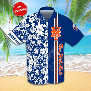 New York Mets Summer Bliss Hawaiian - Adult & Kids T-Shirts, Sweatshirts & Hoodies apparel design preview 1