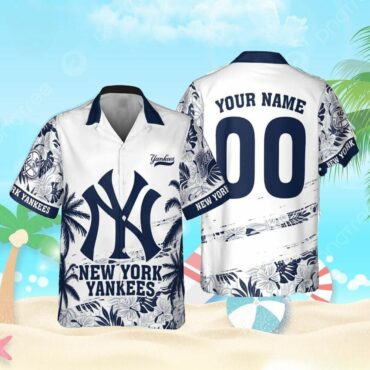 New York Yankees Custom Island Classic Hawaiian - Adult & Kids T-Shirts, Sweatshirts & Hoodies apparel design preview 1