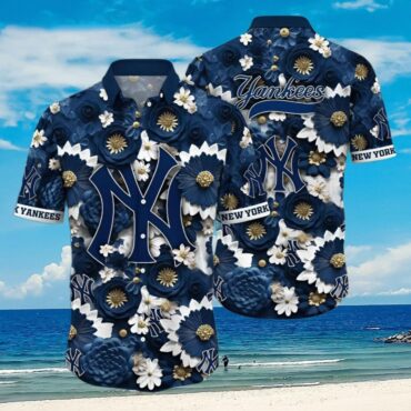 New York Yankees Floral Paradise Hawaiian - Adult & Kids T-Shirts, Sweatshirts & Hoodies apparel design preview 1