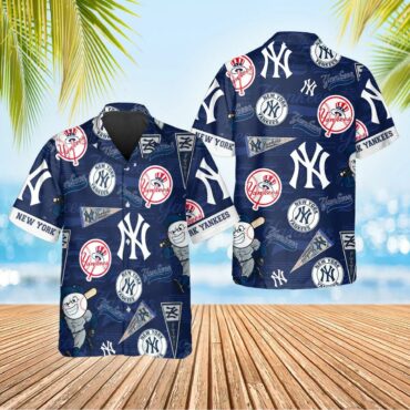 New York Yankees Heritage Icons Hawaiian - Adult & Kids T-Shirts, Sweatshirts & Hoodies apparel design preview 1