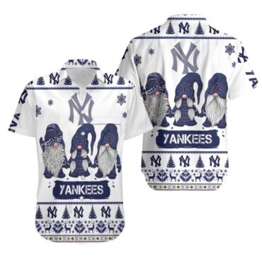 New York Yankees Holiday Gnomes Hawaiian - Adult & Kids T-Shirts, Sweatshirts & Hoodies apparel design preview 1