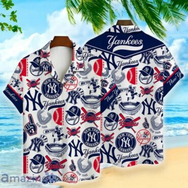 New York Yankees Icon Collage Hawaiian - Adult & Kids T-Shirts, Sweatshirts & Hoodies apparel design preview 1