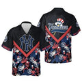 New York Yankees Island Vibes Chevron Hawaiian - Adult & Kids T-Shirts, Sweatshirts & Hoodies apparel design preview 1
