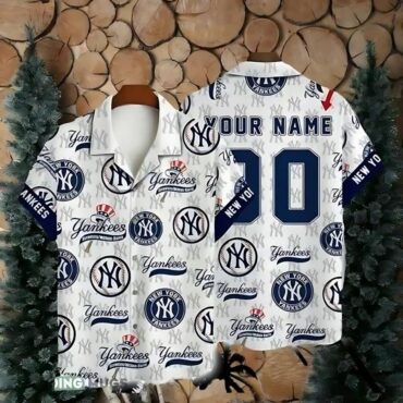 New York Yankees Personalized Fan Hawaiian - Adult & Kids T-Shirts, Sweatshirts & Hoodies apparel design preview 1