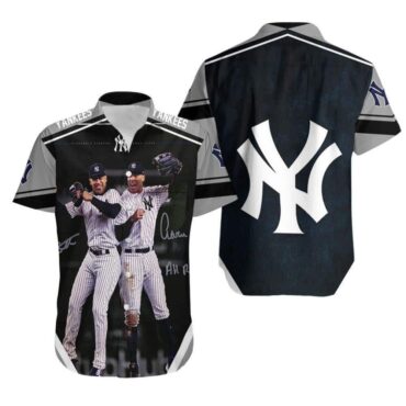New York Yankees Power Duo Hawaiian - Adult & Kids T-Shirts, Sweatshirts & Hoodies apparel design preview 1