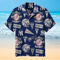 New York Yankees Retro Pennants Hawaiian - Adult & Kids T-Shirts, Sweatshirts & Hoodies apparel design preview 1