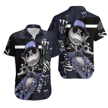 New York Yankees Skeleton Groove Hawaiian - Adult & Kids T-Shirts, Sweatshirts & Hoodies apparel design preview 1