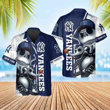 New York Yankees Skeleton Swagger Hawaiian - Adult & Kids T-Shirts, Sweatshirts & Hoodies apparel design preview 1