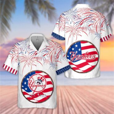 New York Yankees Stars Stripes Celebration Hawaiian - Adult & Kids T-Shirts, Sweatshirts & Hoodies apparel design preview 1