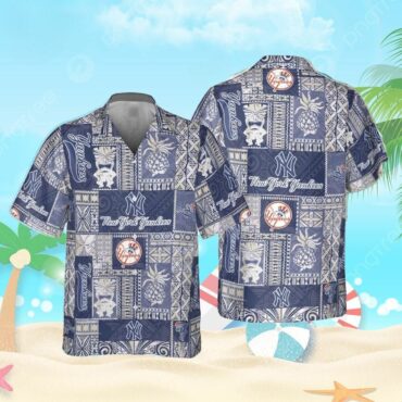 New York Yankees Tiki Patch Hawaiian - Adult & Kids T-Shirts, Sweatshirts & Hoodies apparel design preview 1
