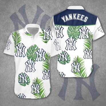New York Yankees Tropical Breeze White Hawaiian - Adult & Kids T-Shirts, Sweatshirts & Hoodies apparel design preview 1