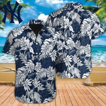 New York Yankees Tropical Leaf Classic Hawaiian - Adult & Kids T-Shirts, Sweatshirts & Hoodies apparel design preview 1
