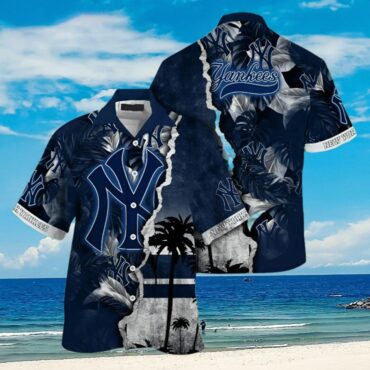 New York Yankees Tropical Storm Hawaiian - Adult & Kids T-Shirts, Sweatshirts & Hoodies apparel design preview 1