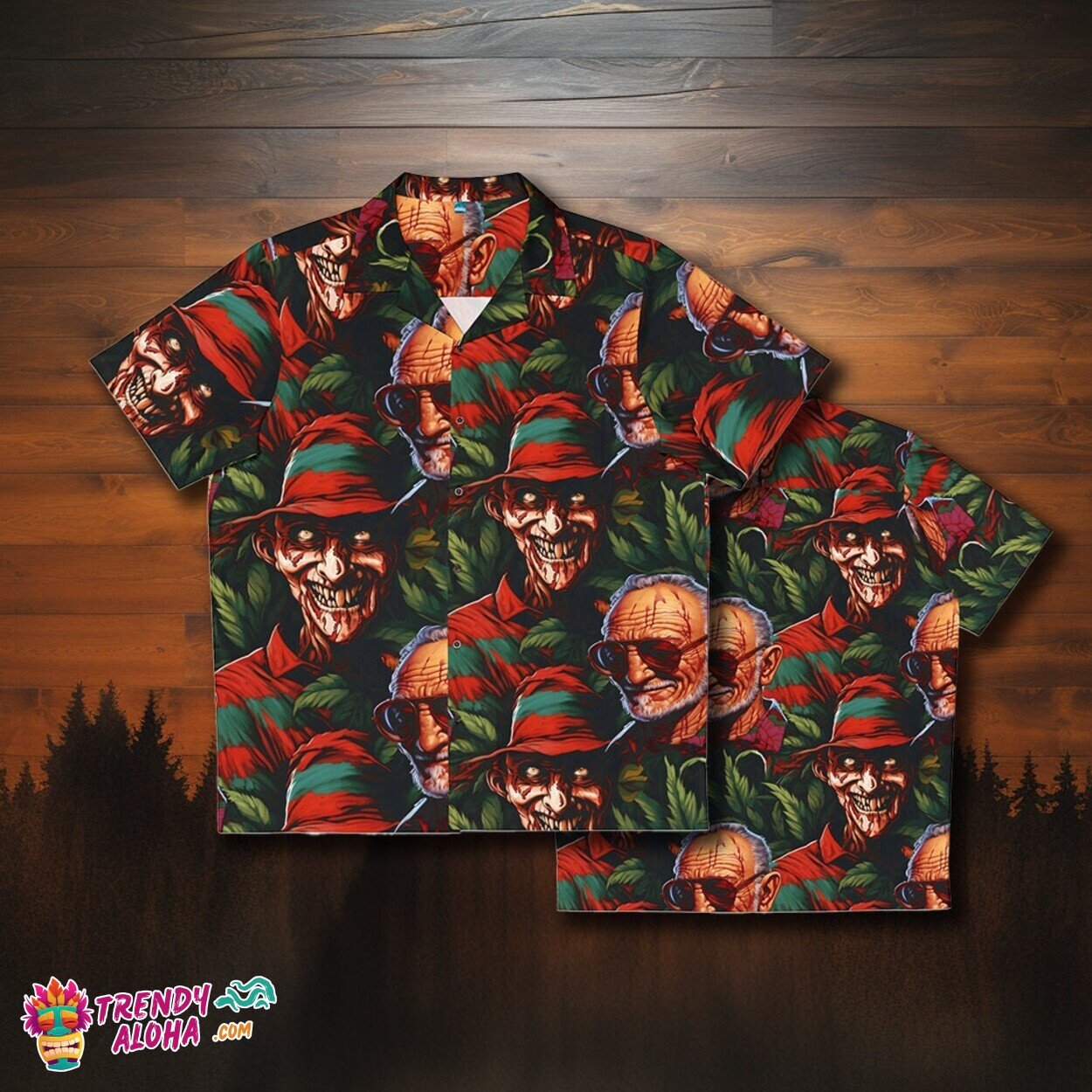 Nightmare Elm Street Freddy's Horror Hawaiian Men's - Adult & Kids T-Shirts, Sweatshirts & Hoodies apparel design preview 1