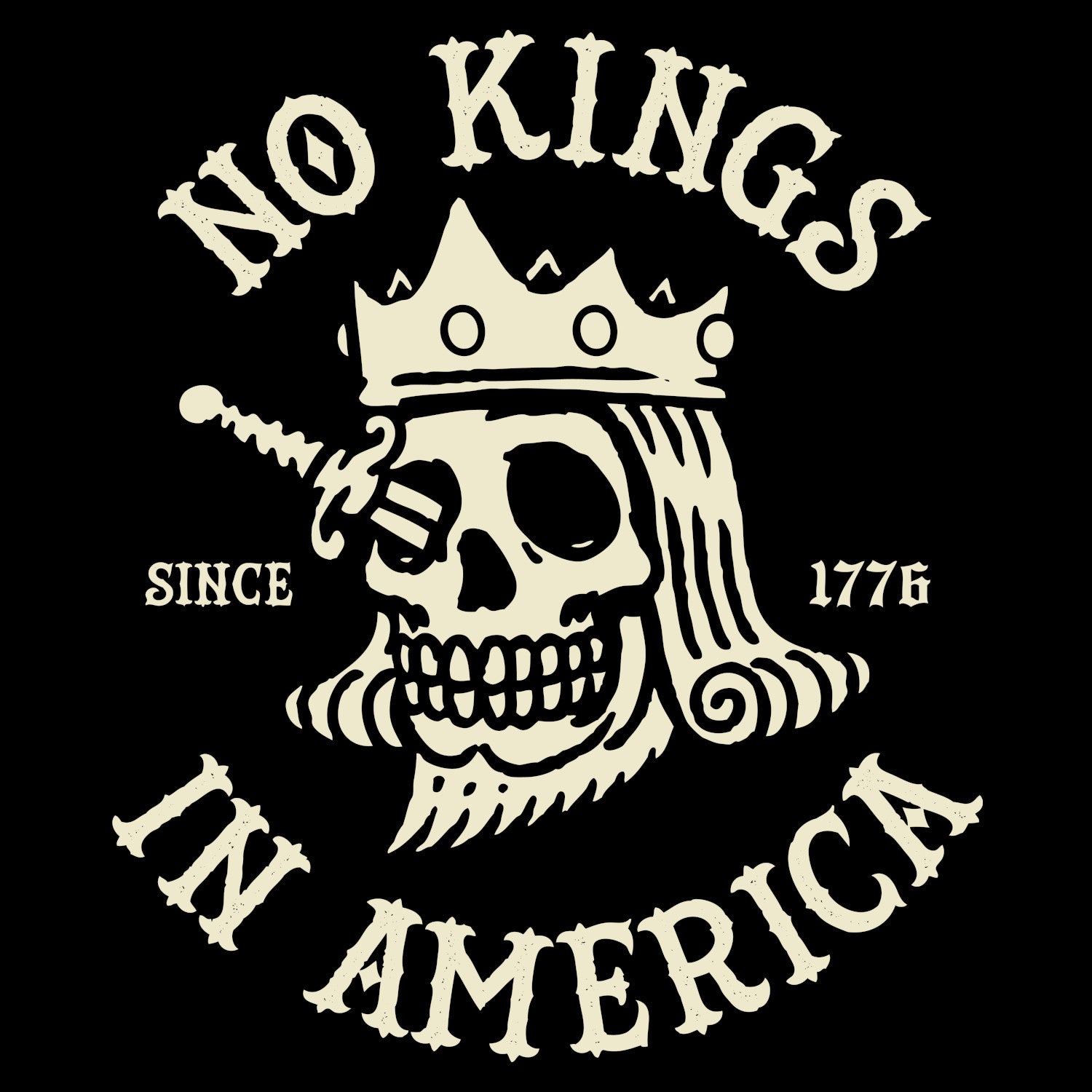 No Kings - Adult & Kids T-Shirts, Sweatshirts & Hoodies apparel design preview 1