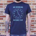 No Drinking Before Five - Adult & Kids T-Shirts, Sweatshirts & Hoodies apparel design preview 1