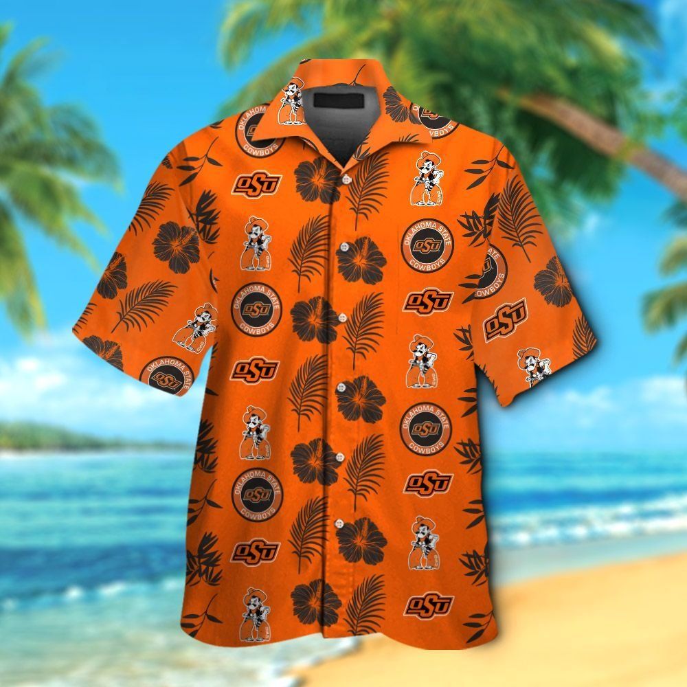 Oklahoma State Cowboys Short Sleeve Button Up - Adult & Kids T-Shirts, Sweatshirts & Hoodies apparel design preview 1