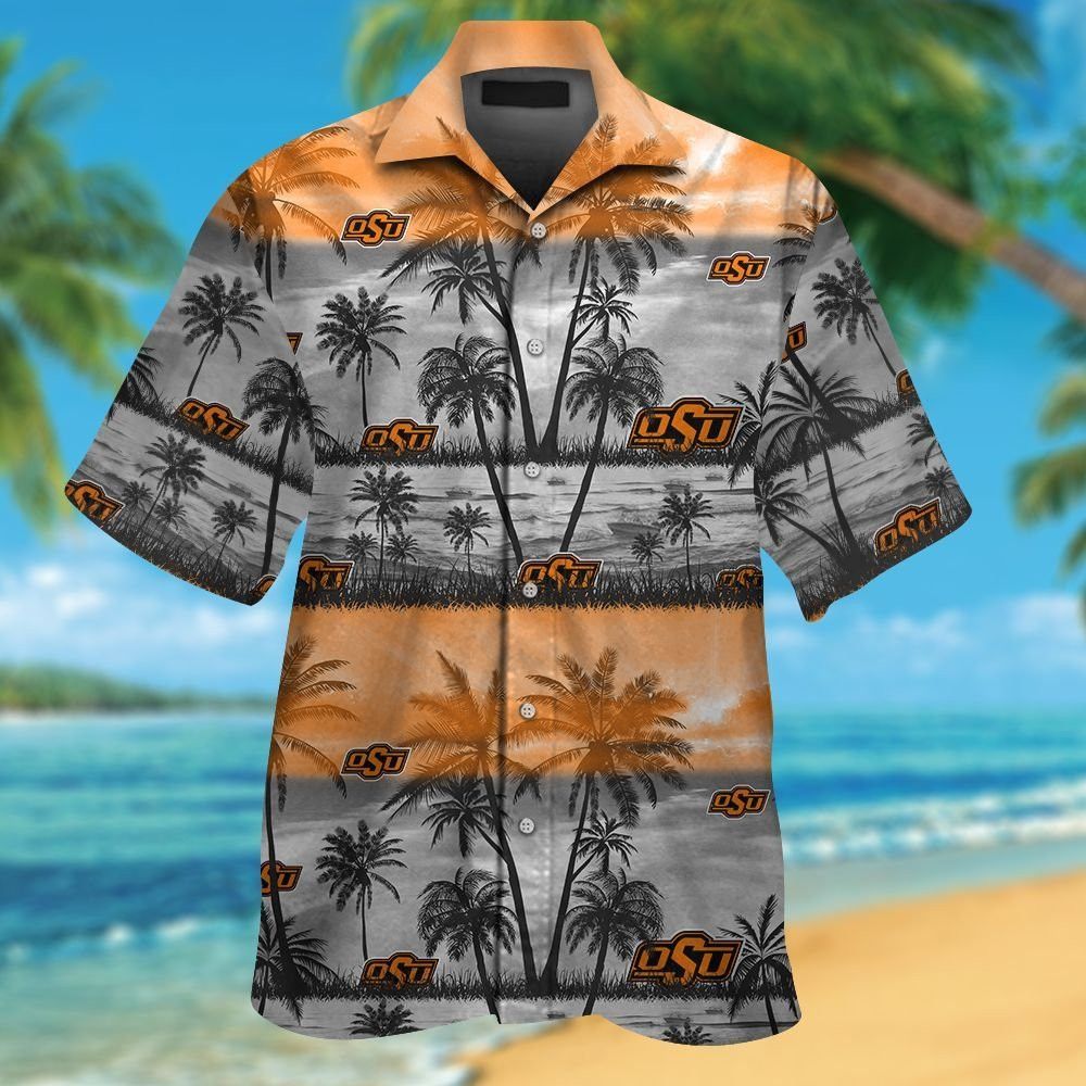 Oklahoma State Cowboys Short Sleeve Button Up - Adult & Kids T-Shirts, Sweatshirts & Hoodies apparel design preview 1