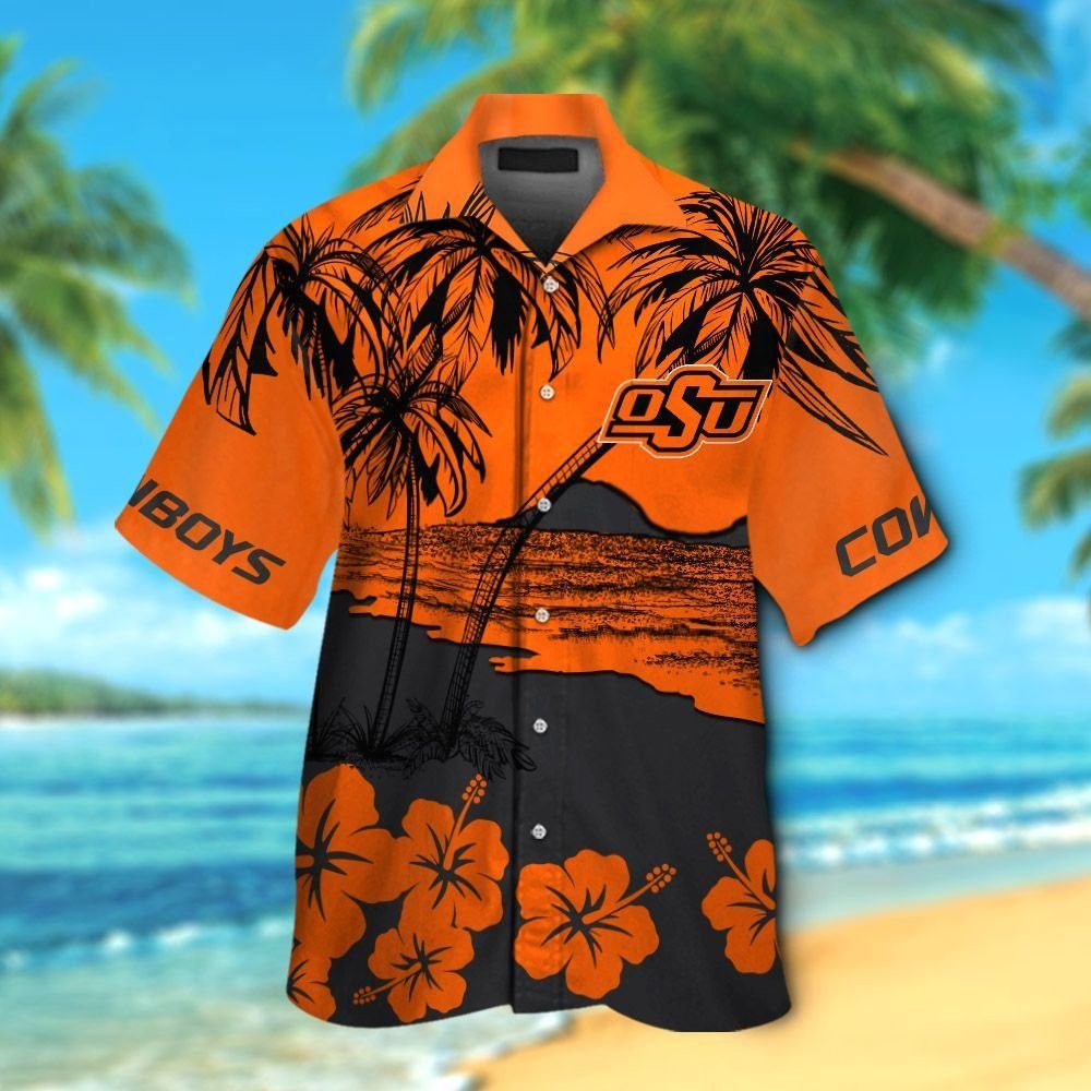 Oklahoma State Cowboys Short Sleeve Button Up - Adult & Kids T-Shirts, Sweatshirts & Hoodies apparel design preview 1