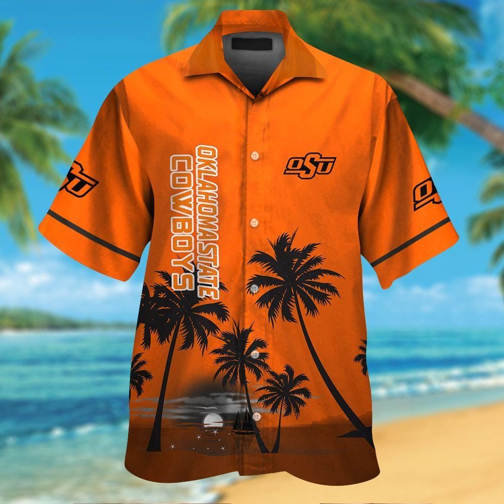 Oklahoma State Cowboys Short Sleeve Button Up - Adult & Kids T-Shirts, Sweatshirts & Hoodies apparel design preview 1