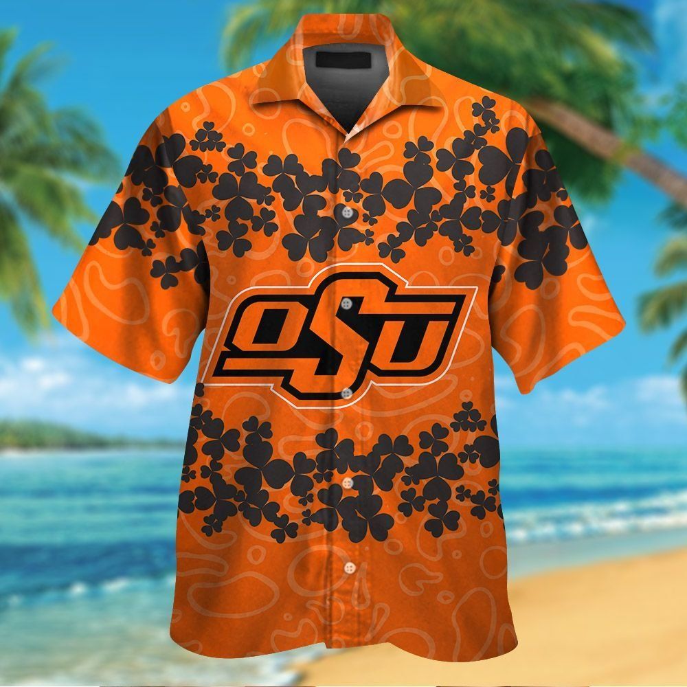 Oklahoma State Cowboys Short Sleeve Button Up - Adult & Kids T-Shirts, Sweatshirts & Hoodies apparel design preview 1