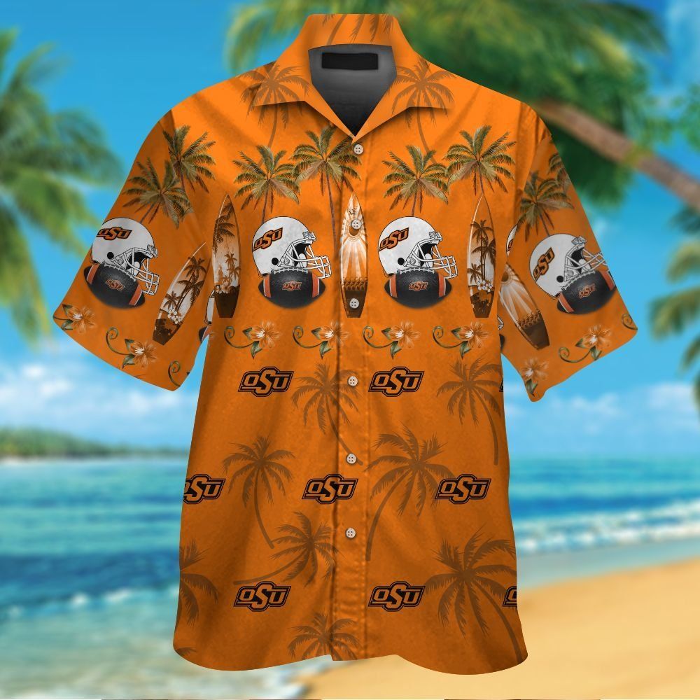 Oklahoma State Cowboys Short Sleeve Button Up - Adult & Kids T-Shirts, Sweatshirts & Hoodies apparel design preview 1