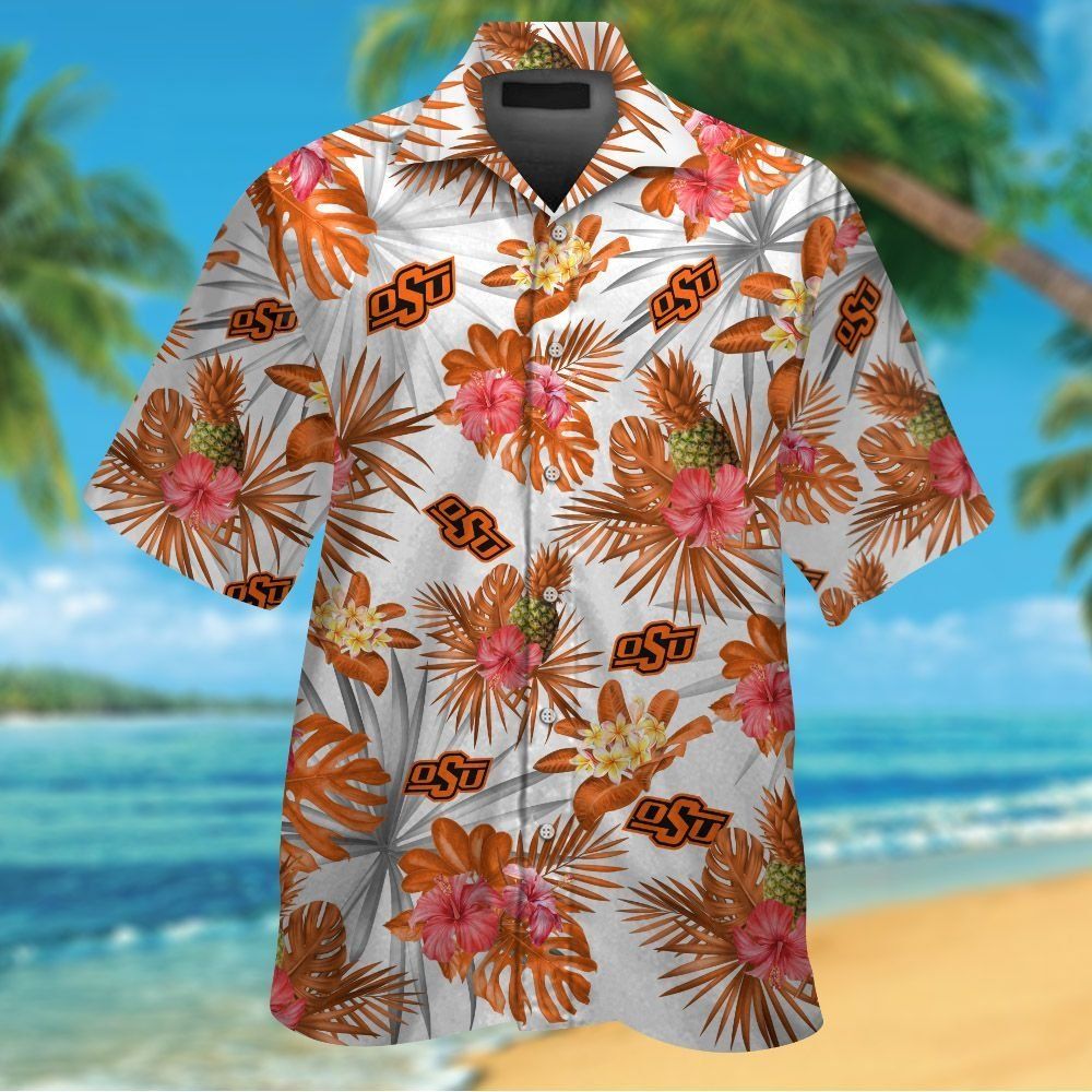 Oklahoma State Cowboys Short Sleeve Button Up - Adult & Kids T-Shirts, Sweatshirts & Hoodies apparel design preview 1