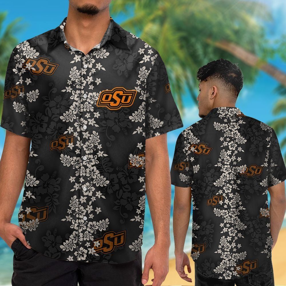 Oklahoma State Cowboys Short Sleeve Button Up - Adult & Kids T-Shirts, Sweatshirts & Hoodies apparel design preview 1
