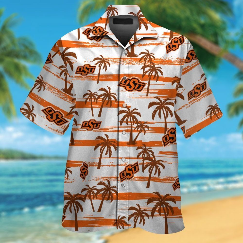 Oklahoma State Cowboys Short Sleeve Button Up - Adult & Kids T-Shirts, Sweatshirts & Hoodies apparel design preview 1