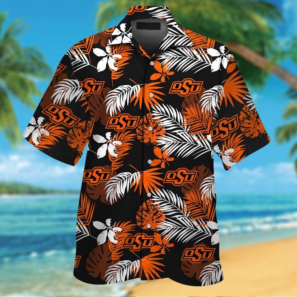 Oklahoma State Cowboys Short Sleeve Button Up - Adult & Kids T-Shirts, Sweatshirts & Hoodies apparel design preview 1