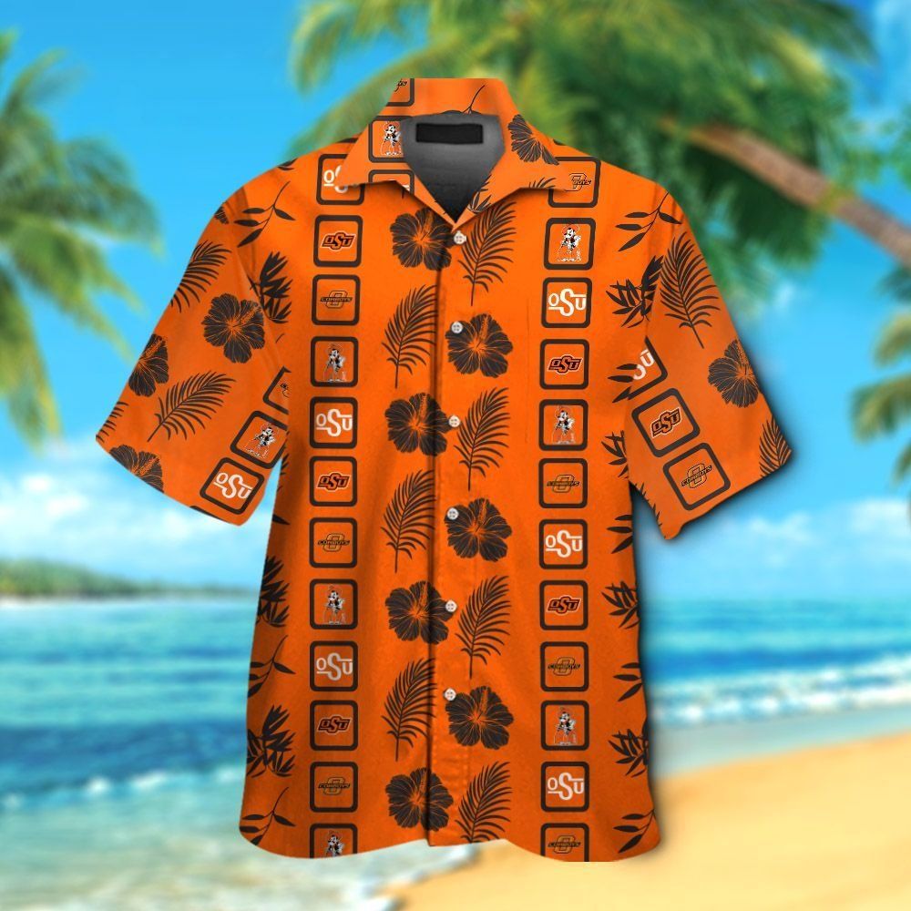 Oklahoma State Cowboys Short Sleeve Button Up - Adult & Kids T-Shirts, Sweatshirts & Hoodies apparel design preview 1