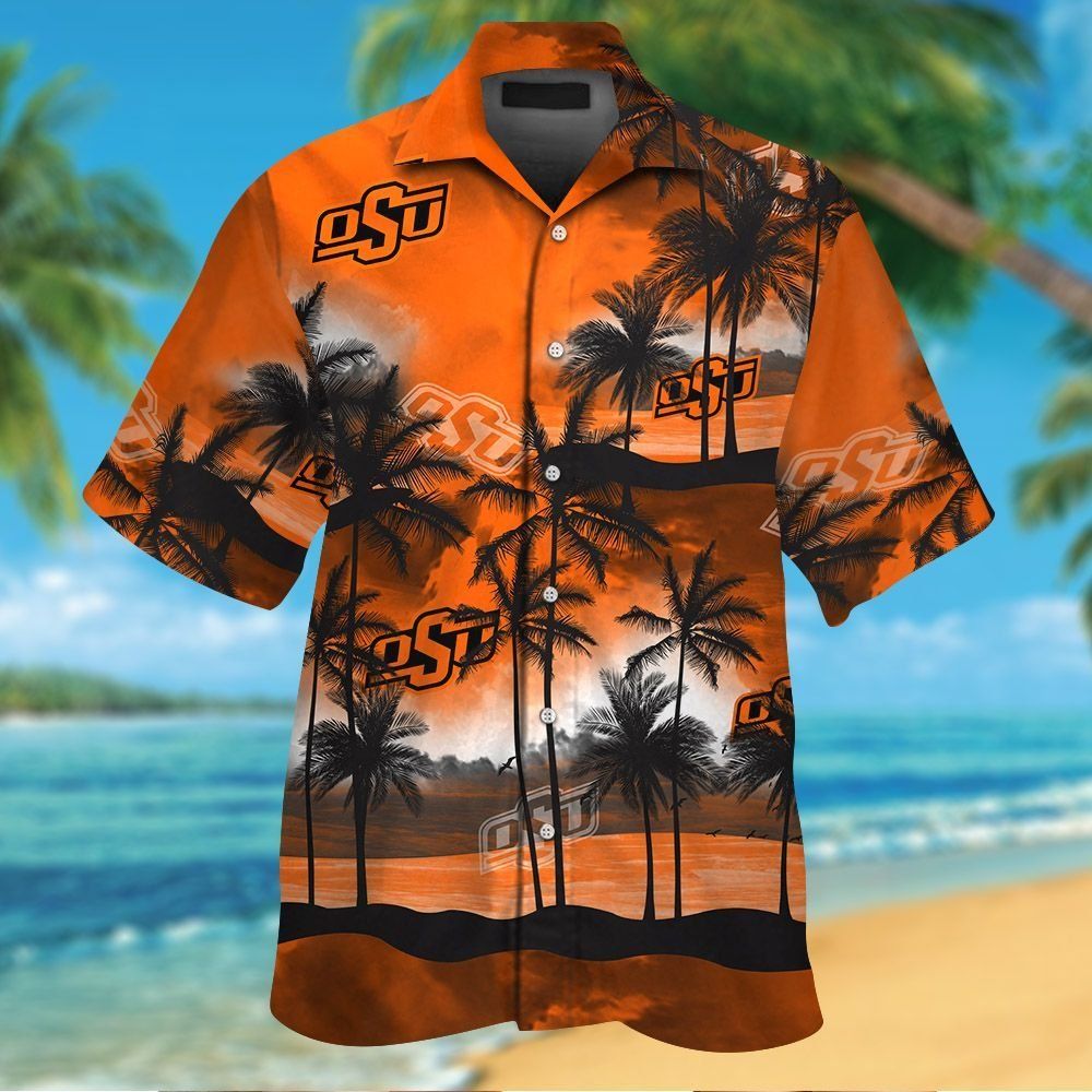 Oklahoma State Cowboys Short Sleeve Button Up - Adult & Kids T-Shirts, Sweatshirts & Hoodies apparel design preview 1