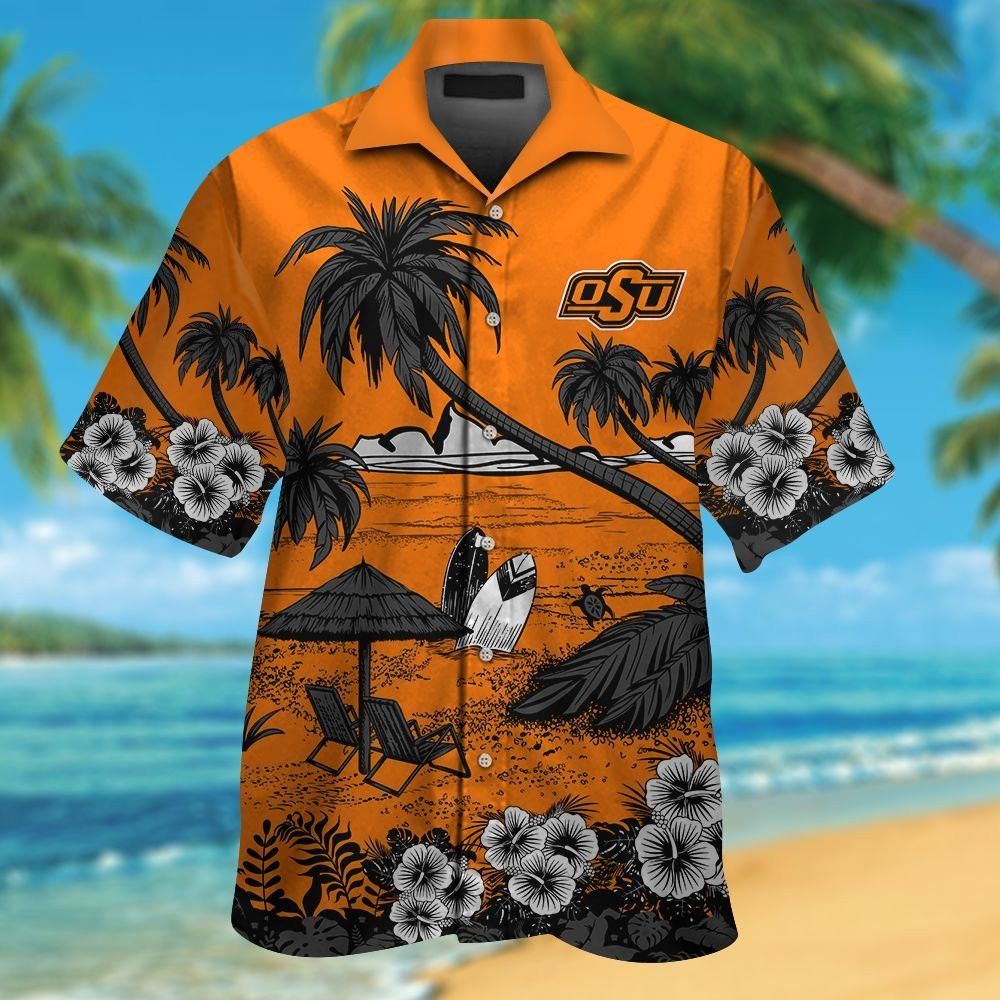 Oklahoma State Cowboys Short Sleeve Button Up - Adult & Kids T-Shirts, Sweatshirts & Hoodies apparel design preview 1