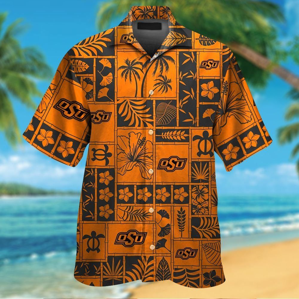 Oklahoma State Cowboys Short Sleeve Button Up - Adult & Kids T-Shirts, Sweatshirts & Hoodies apparel design preview 1