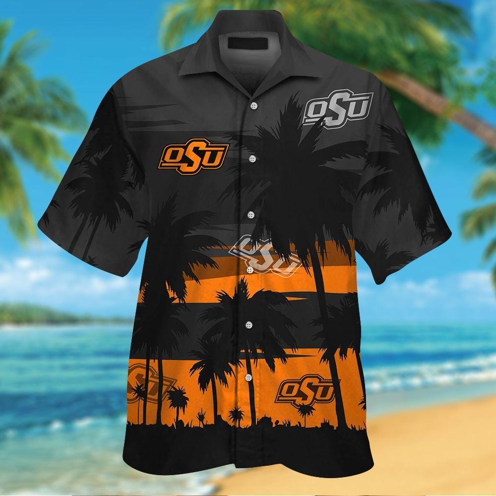 Oklahoma State Cowboys Short Sleeve Button Up - Adult & Kids T-Shirts, Sweatshirts & Hoodies apparel design preview 1