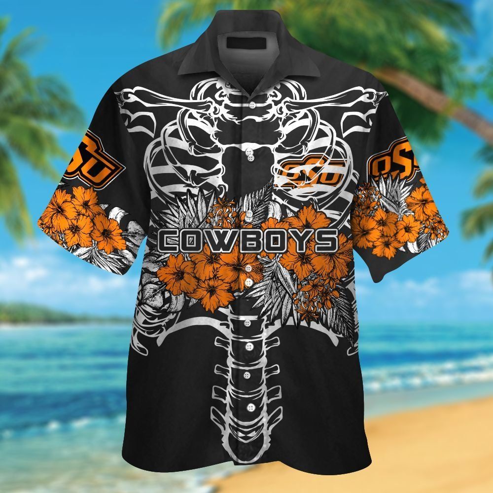 Oklahoma State Cowboys Short Sleeve Button Up - Adult & Kids T-Shirts, Sweatshirts & Hoodies apparel design preview 1